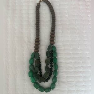 Green & brown necklace